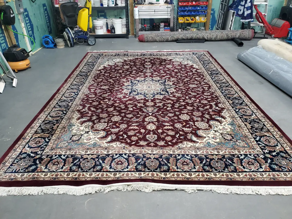 how to clean a wool area rug